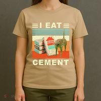 I Eat Cement Cursed Cat Funny Oddly Specific Dank Meme T-Shirt thumb 4