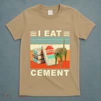 I Eat Cement Cursed Cat Funny Oddly Specific Dank Meme T-Shirt thumb 5