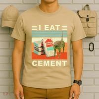 I Eat Cement Cursed Cat Funny Oddly Specific Dank Meme T-Shirt thumb 6