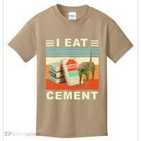 I Eat Cement Cursed Cat Funny Oddly Specific Dank Meme Kids T-Shirt thumb 0