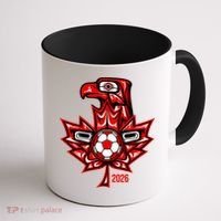 Indigenous Eagle Canada Soccer 2026 Coffee Mug thumb 1