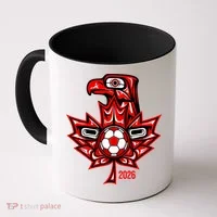 Indigenous Eagle Canada Soccer 2026 Coffee Mug thumb 0