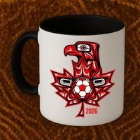Indigenous Eagle Canada Soccer 2026 Coffee Mug thumb 2