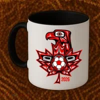 Indigenous Eagle Canada Soccer 2026 Coffee Mug thumb 2