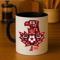 Indigenous Eagle Canada Soccer 2026 Coffee Mug thumb 4