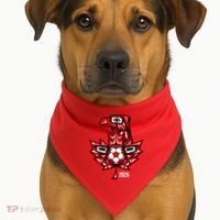 Indigenous Eagle Canada Soccer 2026 USA-Made Doggie Bandana thumb 1