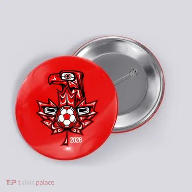 Indigenous Eagle Canada Soccer 2026 Button