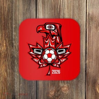 Indigenous Eagle Canada Soccer 2026 Coaster