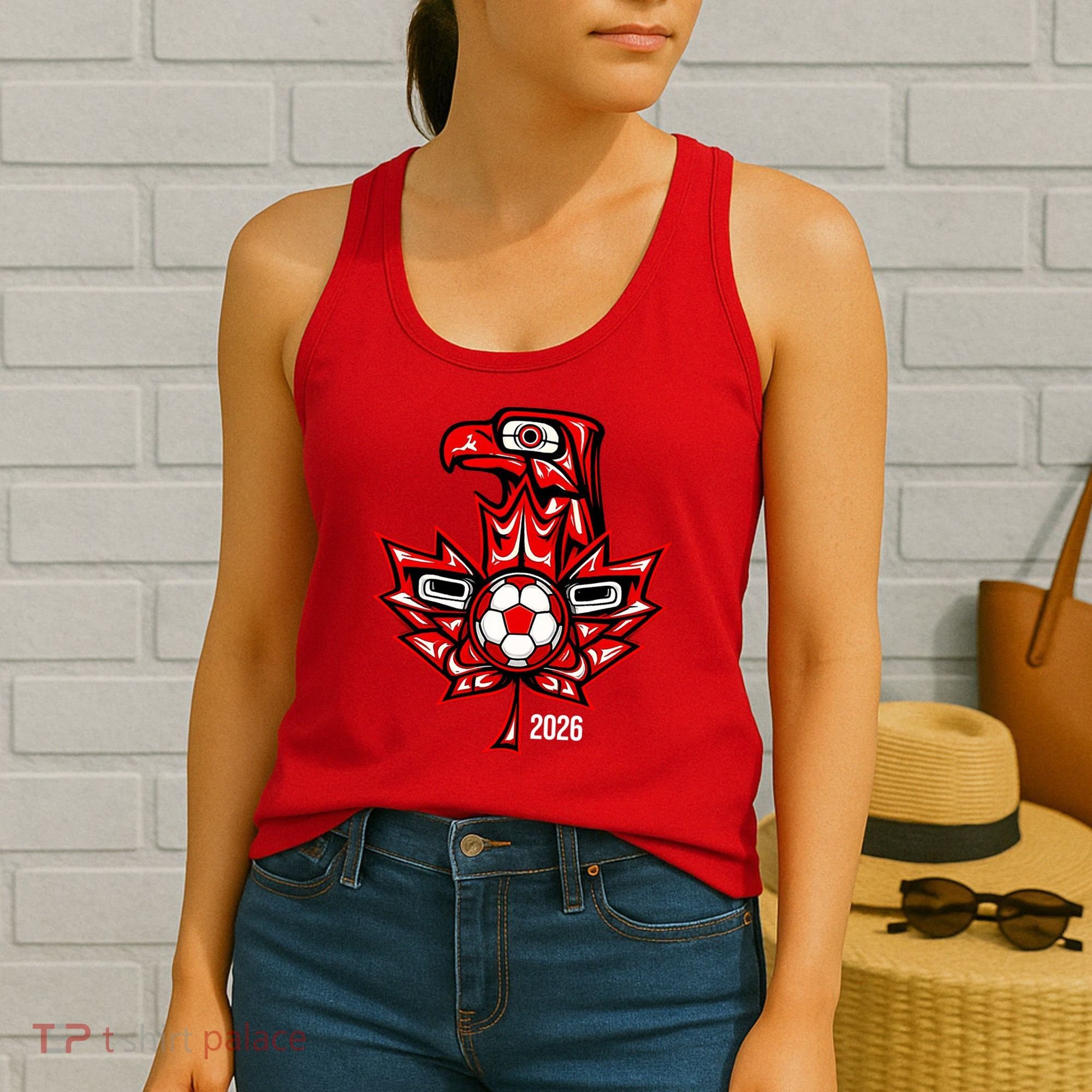 Indigenous Eagle Canada Soccer 2026 Women's Tank Top