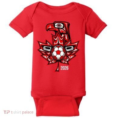 Indigenous Eagle Canada Soccer 2026 Baby Bodysuit