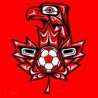 Indigenous Eagle Canada Soccer 2026 Santa Hat thumb 1