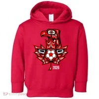Indigenous Eagle Canada Soccer 2026 Toddler Hoodie thumb 0