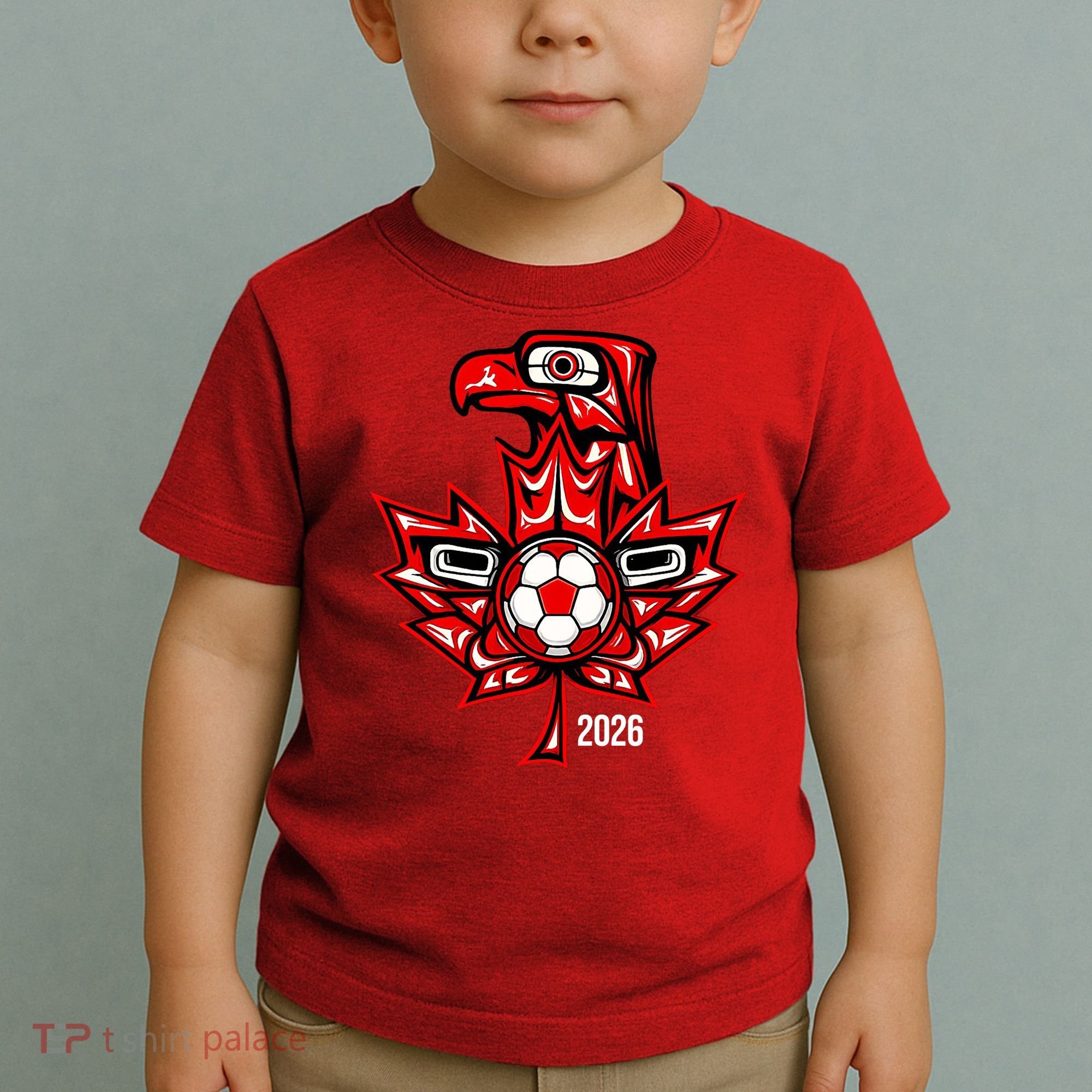 Indigenous Eagle Canada Soccer 2026 Toddler T-Shirt