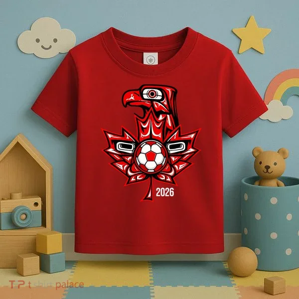 Indigenous Eagle Canada Soccer 2026 Toddler T-Shirt