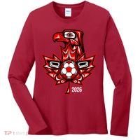 Indigenous Eagle Canada Soccer 2026 Women's Long Sleeve Shirt thumb 0
