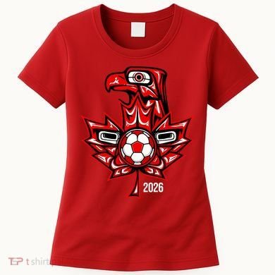 Indigenous Eagle Canada Soccer 2026 Women's T-Shirt