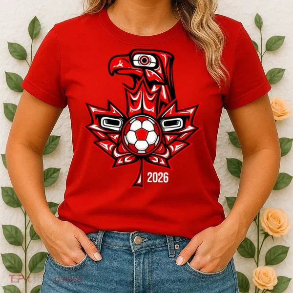 Indigenous Eagle Canada Soccer 2026 Women's T-Shirt