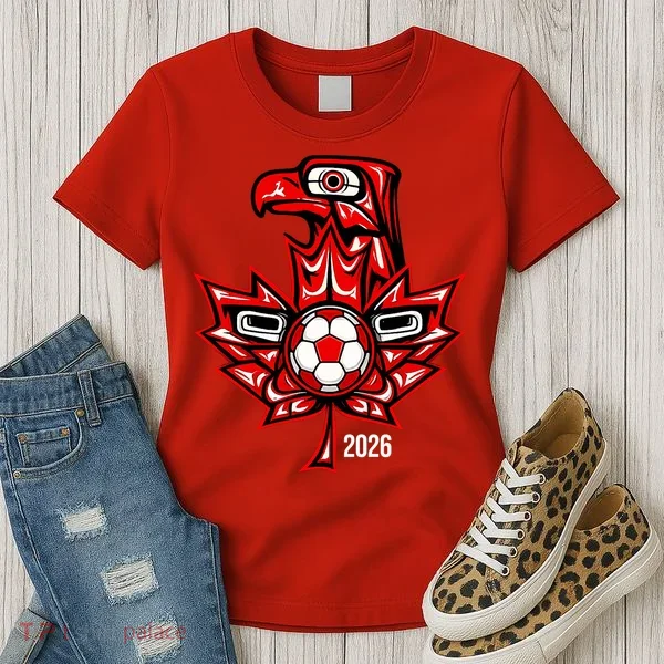 Indigenous Eagle Canada Soccer 2026 Women's T-Shirt