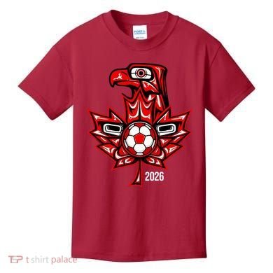 Indigenous Eagle Canada Soccer 2026 Kids T-Shirt