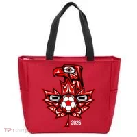 Indigenous Eagle Canada Soccer 2026 Tote Bag thumb 0