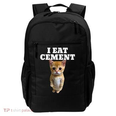 I Eat Cement Cat Meme Backpack
