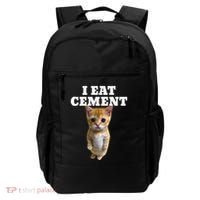 I Eat Cement Cat Meme Backpack thumb 0