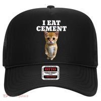 I Eat Cement Cat Meme Hat thumb 0