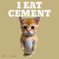 I Eat Cement Cat Meme Kids T-Shirt thumb 2