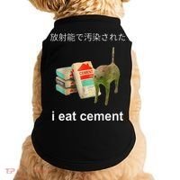 I Eat Cement Cat Japanese Meme Cat Oddly Specific Weired Doggie Tank thumb 0