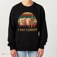 I Eat Cement Cursed Cat Funny Meme Lover Women's Sweatshirt thumb 0