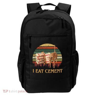 I Eat Cement Cursed Cat Funny Meme Lover Backpack