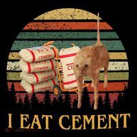 I Eat Cement Cursed Cat Funny Meme Lover Coffee Mug thumb 5