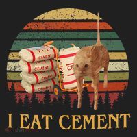 I Eat Cement Cursed Cat Funny Meme Lover Tumbler thumb 3