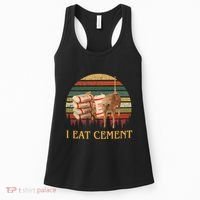 I Eat Cement Cursed Cat Funny Meme Lover Women's Tank Top thumb 0