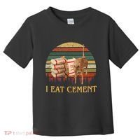 I Eat Cement Cursed Cat Funny Meme Lover Toddler T-Shirt thumb 0