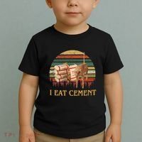 I Eat Cement Cursed Cat Funny Meme Lover Toddler T-Shirt thumb 2