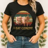 I Eat Cement Cursed Cat Funny Meme Lover Women's T-Shirt thumb 2
