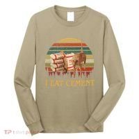 I Eat Cement Cursed Cat Funny Meme Lover Long Sleeve Shirt thumb 0