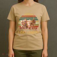 I Eat Cement Cursed Cat Funny Meme Lover T-Shirt thumb 4