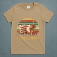I Eat Cement Cursed Cat Funny Meme Lover T-Shirt thumb 5
