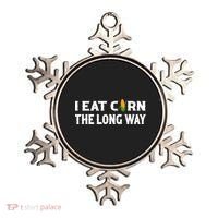 I Eat Corn The Long Way Funny Inappropriate Embarrassing Ornament thumb 0