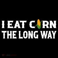 I Eat Corn The Long Way Funny Inappropriate Embarrassing Ornament thumb 1