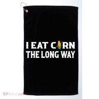 I Eat Corn The Long Way Funny Inappropriate Embarrassing Golf Towel thumb 0