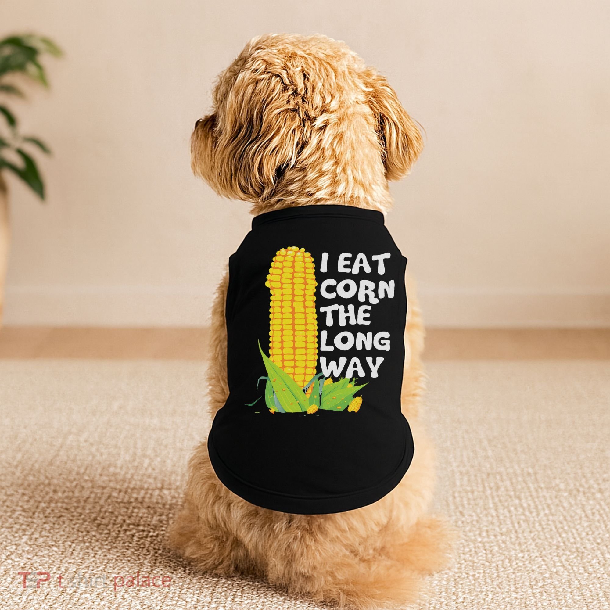 I Eat Corn The Long Way Funny Embarrassing Inappropriate Doggie Tank