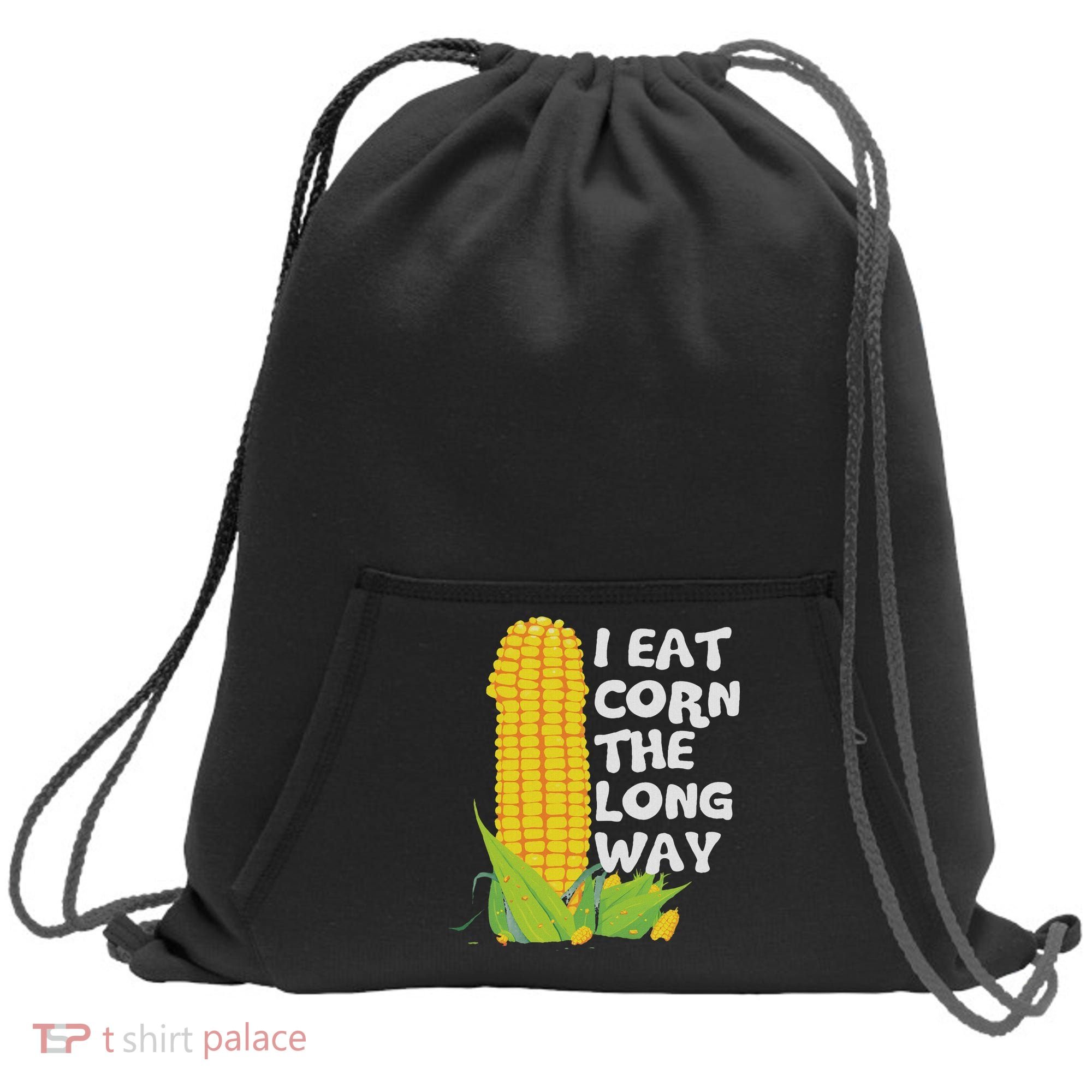 I Eat Corn The Long Way Funny Embarrassing Inappropriate Sweatshirt Cinch Pack Bag