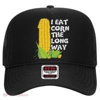 I Eat Corn The Long Way Funny Embarrassing Inappropriate Hat thumb 0