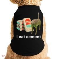 I Eat Cement Cursed Cat Doggie Tank thumb 0