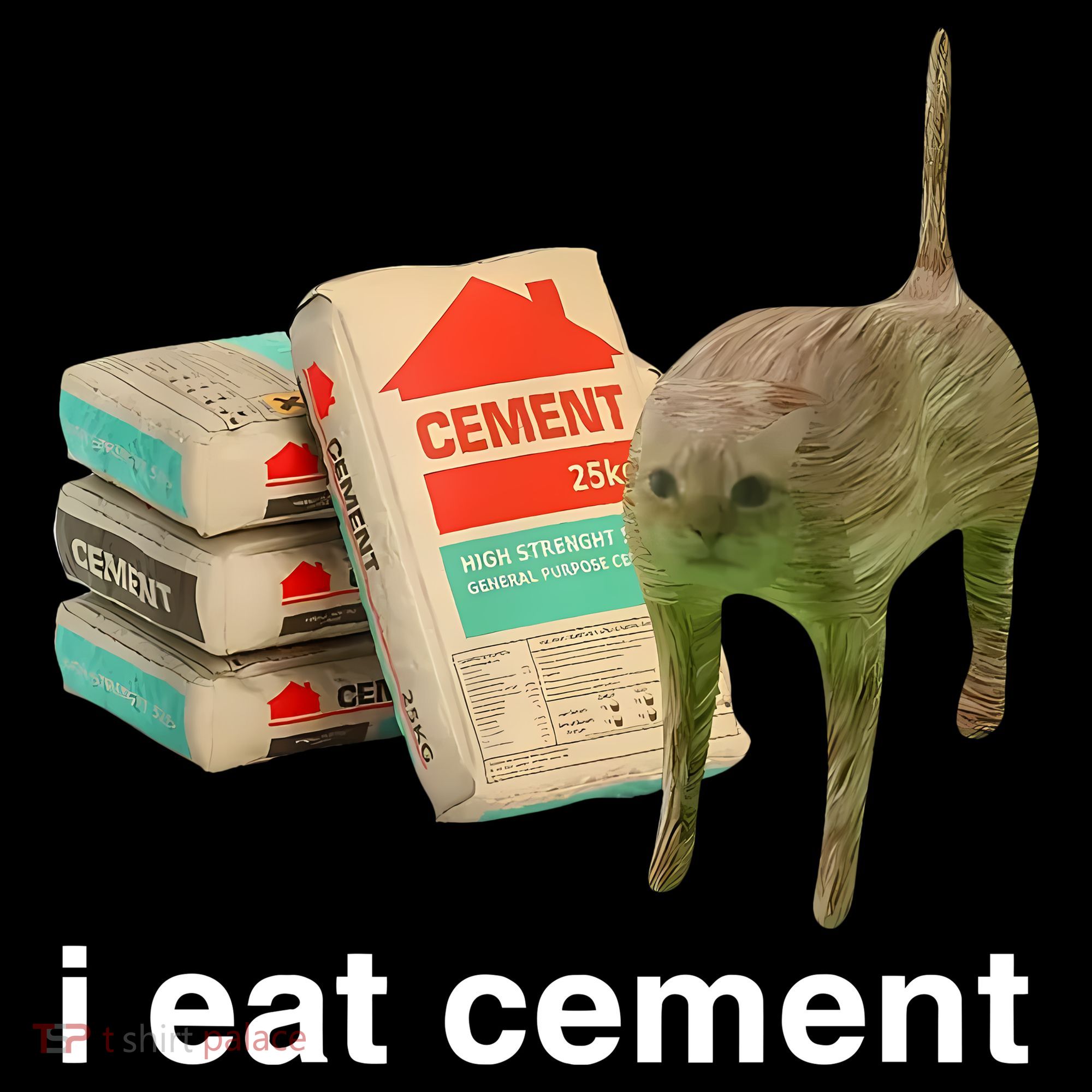 I Eat Cement Cursed Cat Polo
