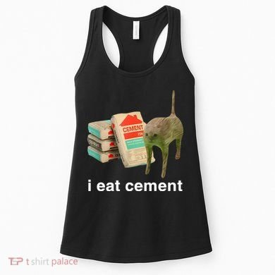I Eat Cement Cursed Cat Women's Tank Top
