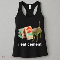 I Eat Cement Cursed Cat Women's Tank Top thumb 3